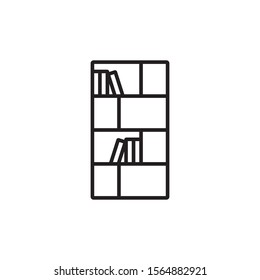 Bookshelves icon for web and mobile