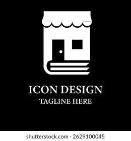 Bookshop Icon Logo Design icon