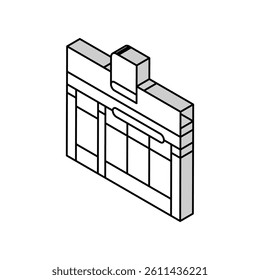 bookshop shop isometric icon vector. bookshop shop sign. isolated symbol illustration