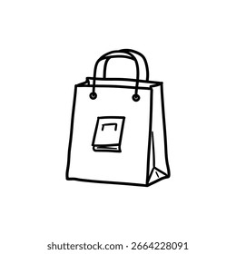 Bolsa de librería con logotipo que representa la experiencia de compra de libros