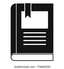 Bookstore icon. Simple illustration of bookstore vector icon for web