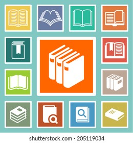 Bookstore icons