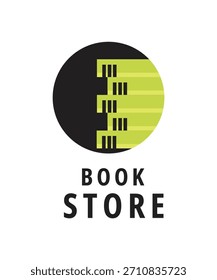 Bookstore logo design template vector illustration idea, Bookstore logo, library and printing logo, Education and learn logo