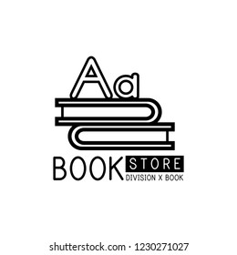 Vector de diseño de logotipos para librerías y papeles