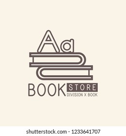 Vector de diseño de logotipos para librerías y papeles