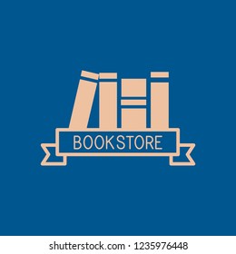 Bookstore and papers logo vector