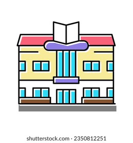 bookstore shop color icon vector. bookstore shop sign. isolated symbol illustration