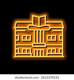 bookstore shop neon light sign vector. bookstore shop illustration
