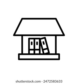 bookstore, store icon symbol vector template 
