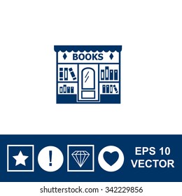 Bookstore vector icon.