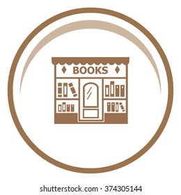 Bookstore vector icon.