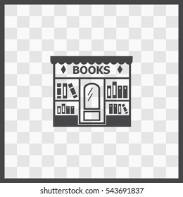 Bookstore vector icon. Isolated illustration. Business picture.