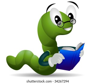 Bookworm - Vector