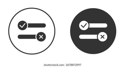 Boolean icon pictogram. Vector outline illustration isolated on white background.