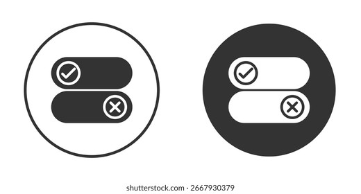 Boolean icon silhouette symbol. Vector isolated illustration