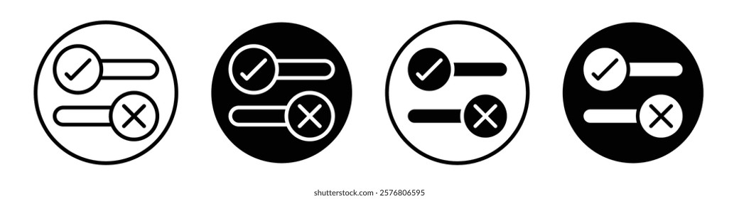 Boolean icons vector pack for web designs