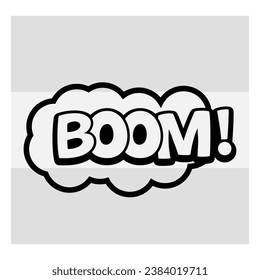 Boom,  Boom Action Sign, Boom vector sign, Action clipart, Cartoon, effcet, funny action sign, 