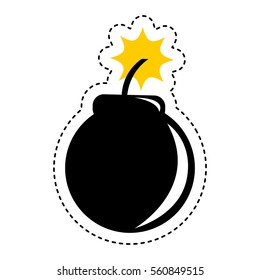 boom alert isolated icon vector illustration design