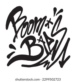 Boom Bap Graffiti typography ,good for graphic design resources, posters, banners, printings, stikers, pamflets, and more.