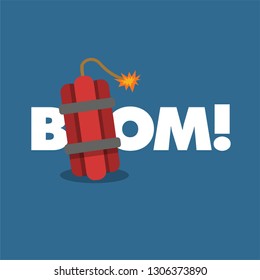 Boom Bomb Typography Concept