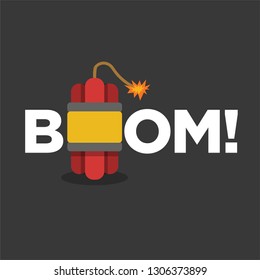 Boom Bomb Typography Concept