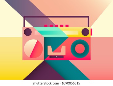 Boom Box Graphic Design