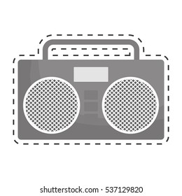 boom box icon image vector illustration design 