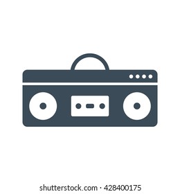 Boom box Icon Isolated on White Background.vector illustration icon