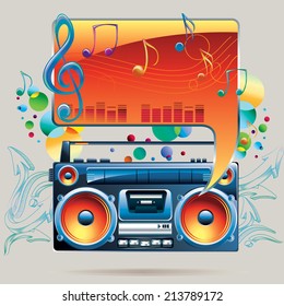 Boom box melody/music design