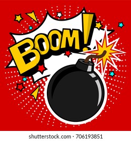 Boom Bubble Speech Designvector Stock Vector (Royalty Free) 706193851 ...