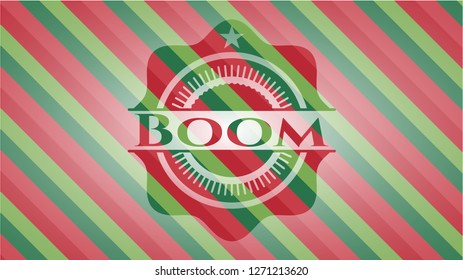 Boom christmas style badge..