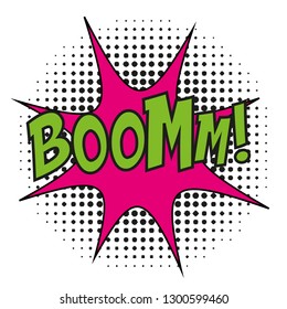 Boom Comic book cartoon explosion