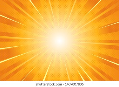 Boom comic book explosion. Colorful cover trendy design template, Vector background