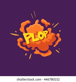 Boom. Comic book explosion. Hand drawn vector illustration