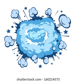 Boom Comic Book Explosion Snowball Vector Stock Vector (Royalty Free ...