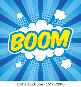 Boom Comic Pop Art Vector Isolated Stock Vector (Royalty Free ...