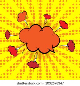 Boom. Comic Speech Bubble. Cartoon Vector illustration