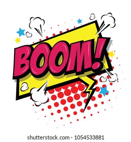 Boom! - Comic Speech Bubble, Cartoon. art and illustration vector file.