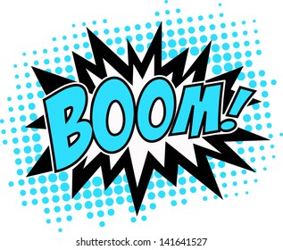 Boom! - Comic Speech Bubble, Cartoon