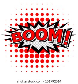 Boom! - Comic Speech Bubble, Cartoon