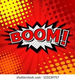 Boom! - Comic Speech Bubble, Cartoon