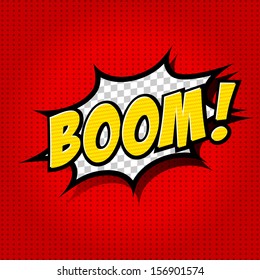 Boom! - Comic Speech Bubble, Cartoon 