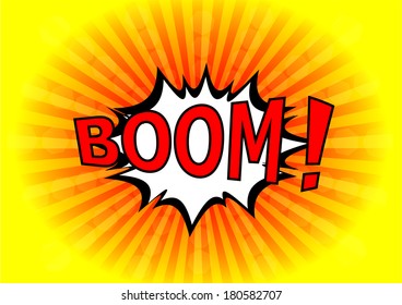 Boom! - Comic Speech Bubble, Cartoon 