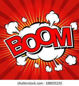 Boom! - Comic Speech Bubble, Cartoon 
