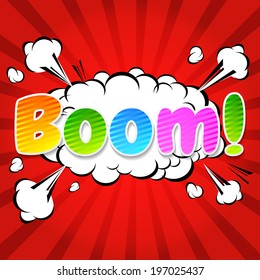 Boom! - Comic Speech Bubble, Cartoon 