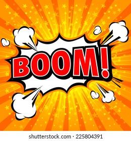 Boom! - Comic Speech Bubble, Cartoon 