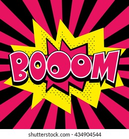 Boom! - Comic Speech Bubble, Cartoon