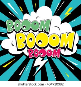 Boom! - Comic Speech Bubble, Cartoon