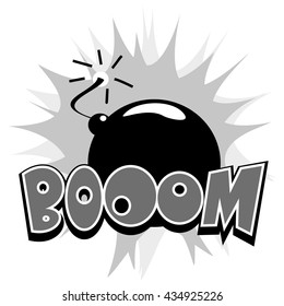 Boom! - Comic Speech Bubble, Cartoon