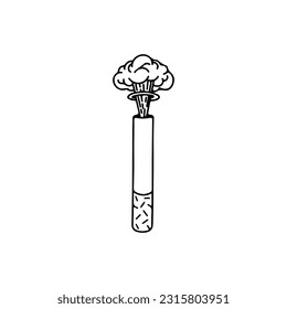 boom concept cigarette vector illustration